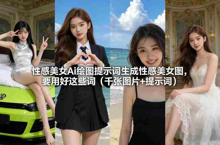 性感美女Ai绘图提示词生成性感美女图，要用好这些词（千张图片+提示词）-金启