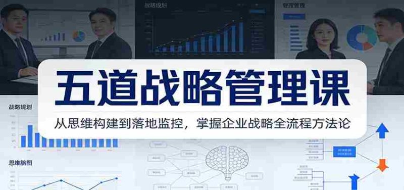 五道战略管理课：从思维构建到落地监控，掌握企业战略全流程方法论-金启
