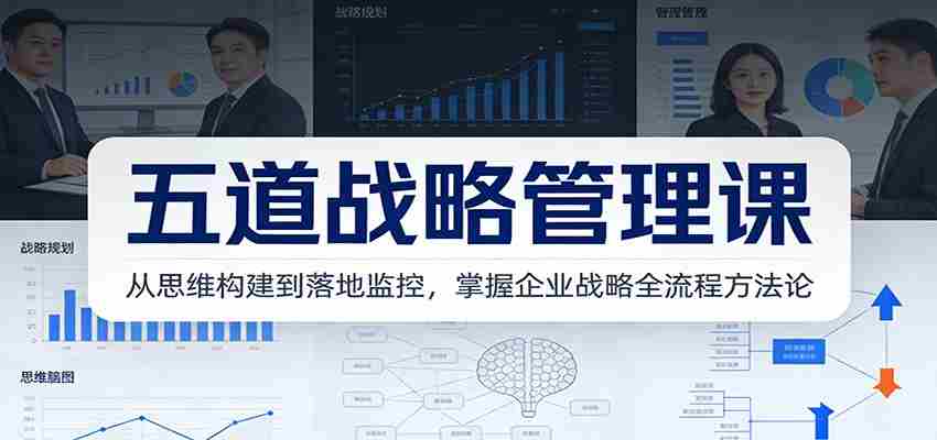五道战略管理课：从思维构建到落地监控，掌握企业战略全流程方法论-金启