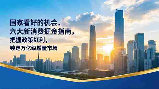 （16995期）某付费文章：国家看好的机会，六大新消费掘金指南，把握政策红利，锁定万亿级增量市场-金启