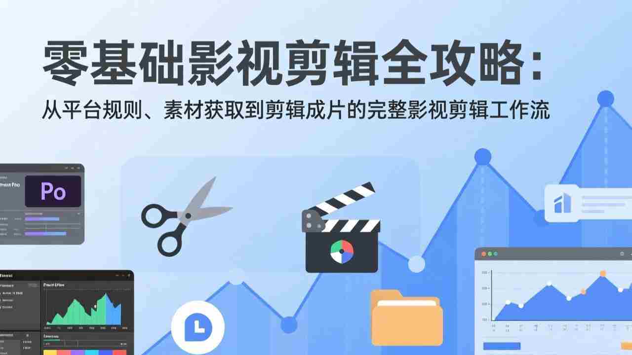 （17336期）零基础影视剪辑全攻略：从平台规则、素材获取到剪辑成片的完整影视剪辑工作流-金启
