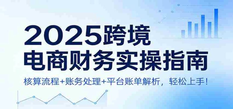 2025跨境电商财务实操指南：核算流程+账务处理+平台账单解析，轻松上手！-金启