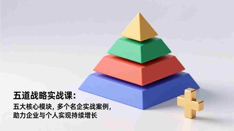 (17095期)五道战略实战课:五大核心模块,多个名企实战案例,助力企业与个人实现持续增长-金启