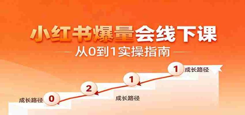 小红书爆量会线下课，聚焦小红书运营全流程，从0到1爆店实操方案-金启