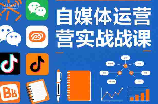 自媒体运营实战课，掌握一套系统的自媒体运营底层方法论，成为优秀的内容创作者-金启