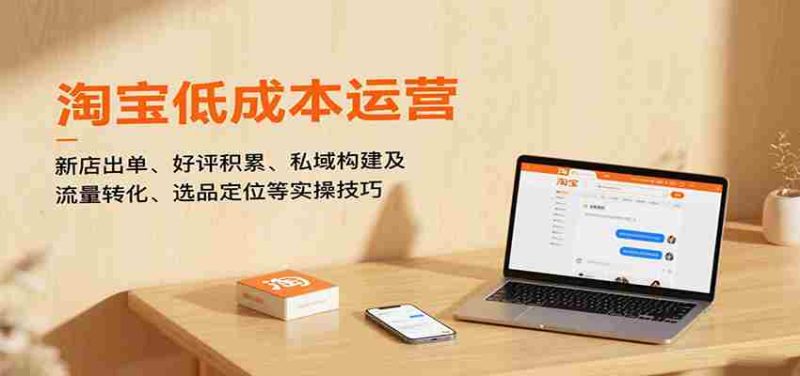 淘宝低成本运营，新店出单、好评积累、私域构建及流量转化、选品定位等（更新10月）-金启