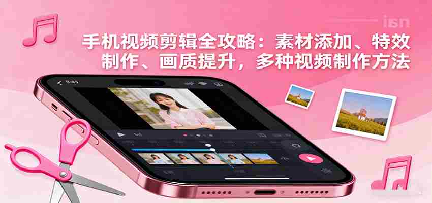 手机视频剪辑全攻略：素材添加、特效制作、画质提升，多种视频制作方法-金启