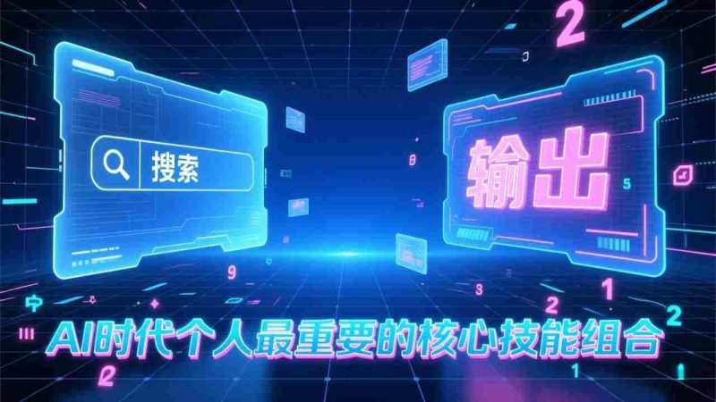 (17074期)付费文章:AI时代个人最重要的核心技能组合:“输出能力”和“搜索能力”-金启