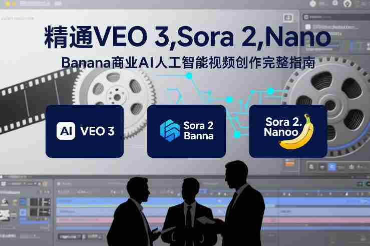精通VEO 3，Sora 2，Nano Banana商业AI人工智能视频创作完整指南-金启