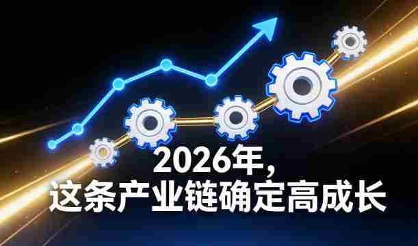 付费文章：2026年，这条产业链确定高成长-金启