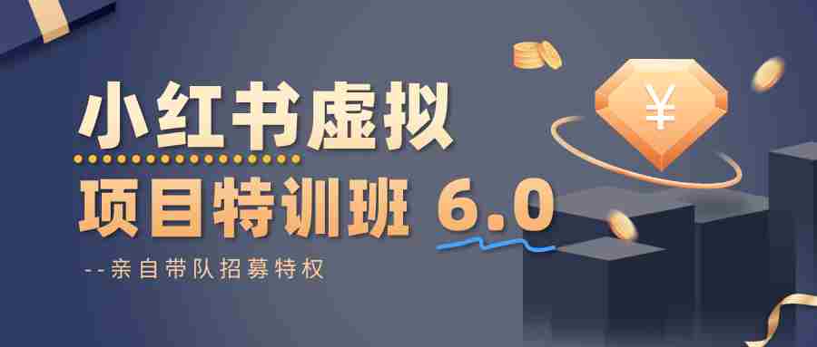 小红书虚拟项目特训班6.0 ，养号/选品/自动发货/爆款笔记（含40节视频课）-金启