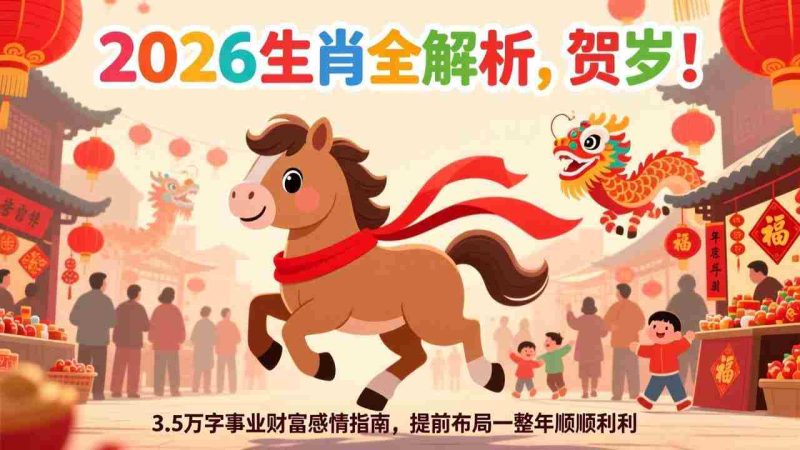 （17428期）付费文章：贺岁！2026生肖全解析，3.5万字事业财富感情指南，提前布局一整年顺顺利利-金启