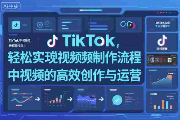TikTok中视频制做流程，轻松实现Tk中视频的高效创作与运营-金启