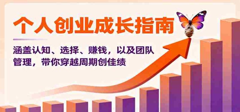 个人创业成长指南：涵盖认知、选择、赚钱，以及团队管理，带你穿越周期创佳绩-金启