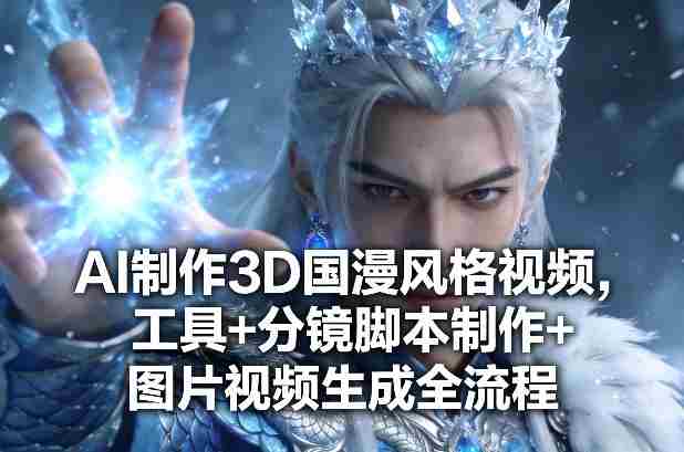 AI制作3D国漫风格视频，工具+分镜脚本制作+图片视频生成全流程-金启