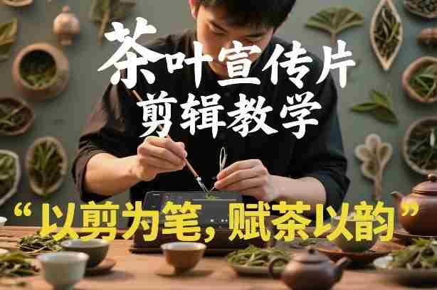 茶叶宣传片剪辑教学，以剪为笔，赋茶以韵，新手也能拍出高级感-金启