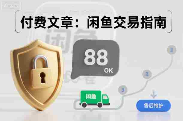 付费文章：闲鱼交易指南，怎么才能降低被坑被马扁的概率-金启