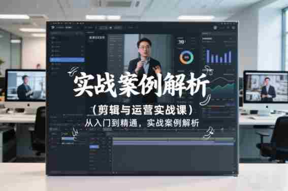 剪辑与运营实战课，从入门到精通，实战案例解析（更新2026）-金启