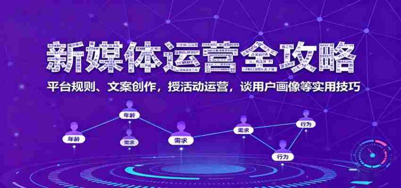新媒体运营全攻略：平台规则、文案创作，授活动运营，谈用户画像等实用技巧-金启