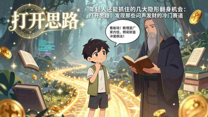 （17471期）付费文1+2：年轻人还能抓住的几大隐形翻身机会：打开思路，发现那些闷声发财的冷门赛道-金启