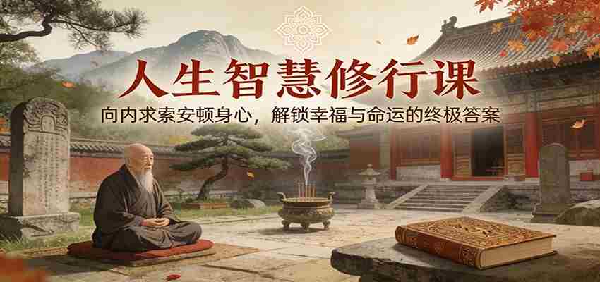 人生智慧修行课：向内求索安顿身心，解锁幸福与命运的终极答案-金启创业网 - 网上赚钱方法教程大全 - www.jinqi6.top