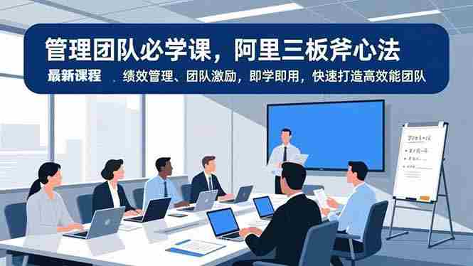 （16929期）管理团队必学课，阿里三板斧心法、绩效管理、团队激励，即学即用，快速打造高效能团队-金启