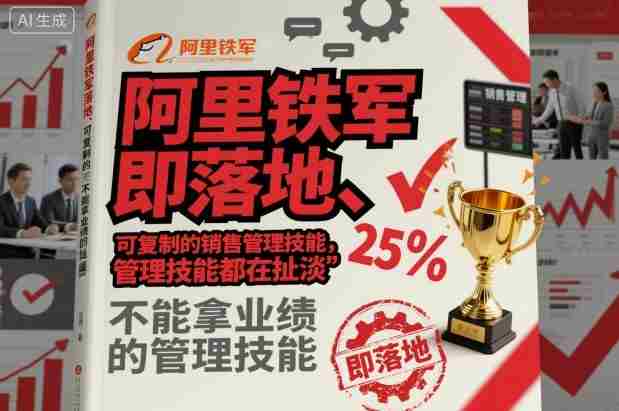 阿里铁军即落地、可复制的销售管理技能，不能拿业绩的管理技能都在扯淡-金启
