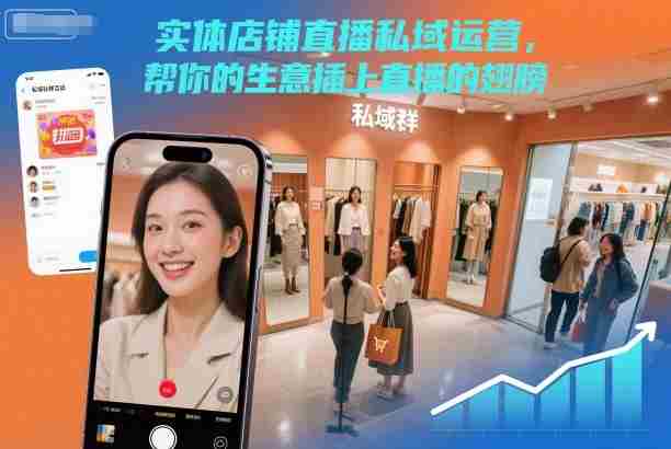 实体店铺直播私域运营,帮你的生意插上直播的翅膀-金启