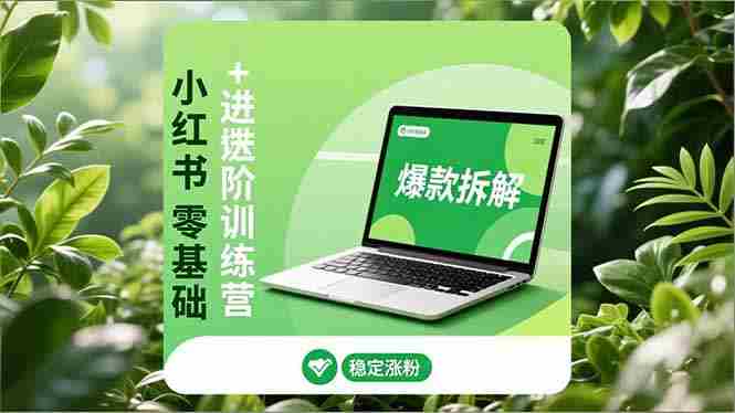 （16801期）小红书零基础+高阶训练营：安全养号、爆款拆解、长效运营，实现稳定涨粉与变现-金启