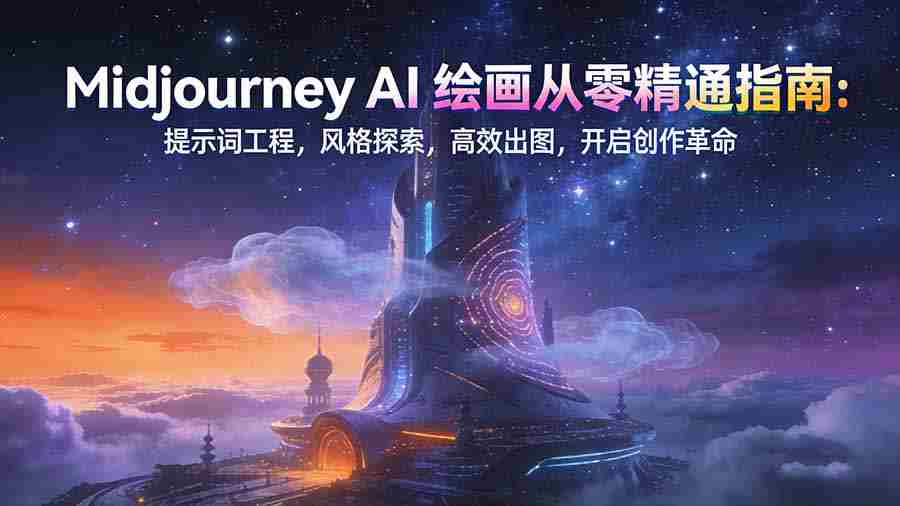 （17118期）Midjourney AI绘画从零精通指南：提示词工程，风格探索，高效出图，开启创作革命-金启