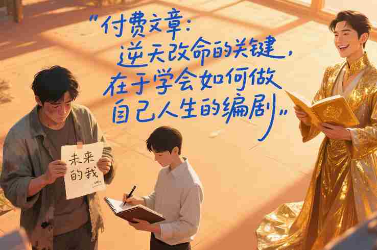 付费文章：逆天改命的关键，在于学会如何做自己人生的编剧-金启