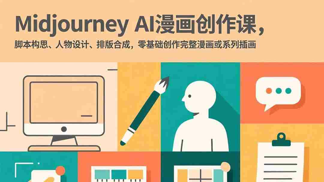 （17299期）Midjourney AI漫画创作课，脚本构思、人物设计、排版合成，零基础创作完整漫画或系列插画-金启