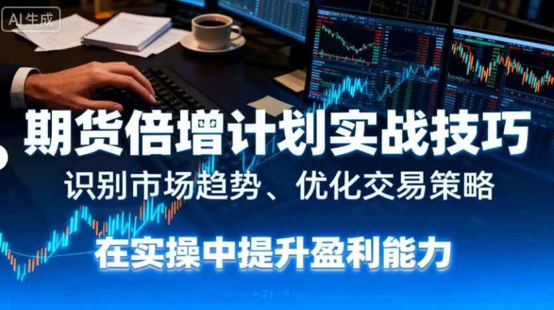 期货倍增计划实战技巧：识别市场趋势、优化交易策略，在实操中提升盈利能力-金启