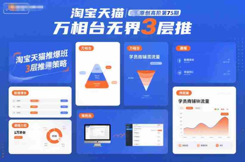 淘宝天猫推爆班原创高阶第75期,万相台无界3层推-金启