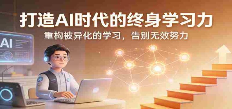 打造AI时代的终身学习力：重构被异化的学习，告别无效努力-金启