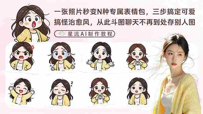 （17482期）一张照片秒变N种专属表情包，三步搞定可爱搞怪治愈风，从此斗图聊天不再到处存别人图-金启