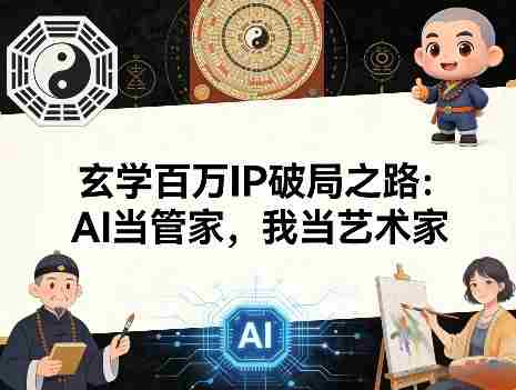 玄学百万IP破局之路：AI当管家，我当艺术家-金启创业网 - 网上赚钱方法教程大全 - www.jinqi6.top