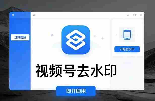 视频号去水印软件，电脑软件，即开即用-金启创业网 - 网上赚钱方法教程大全 - www.jinqi6.top