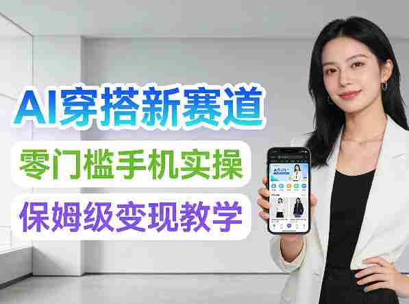 2026年AI穿搭新赛道，零门槛手机实操，保姆级变现教学-金启创业网 - 网上赚钱方法教程大全 - www.jinqi6.top