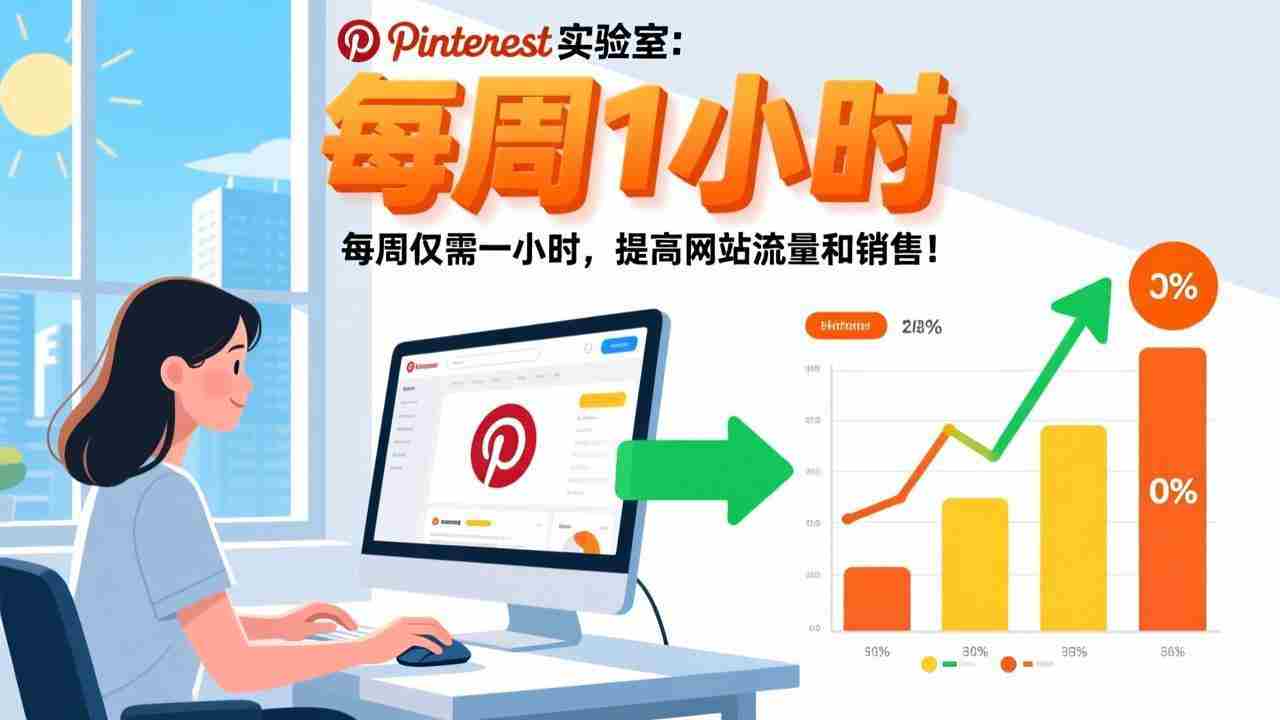 （17505期）Pinterest实验室：每周仅需一小时，提高网站流量和销售！-金启