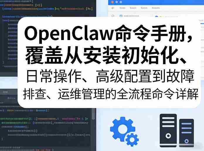 OpenClaw命令手册，覆盖从安装初始化、日常操作、高级配置到故障排查、运维管理的全流程命令详解-金启创业网 - 网上赚钱方法教程大全 - www.jinqi6.top