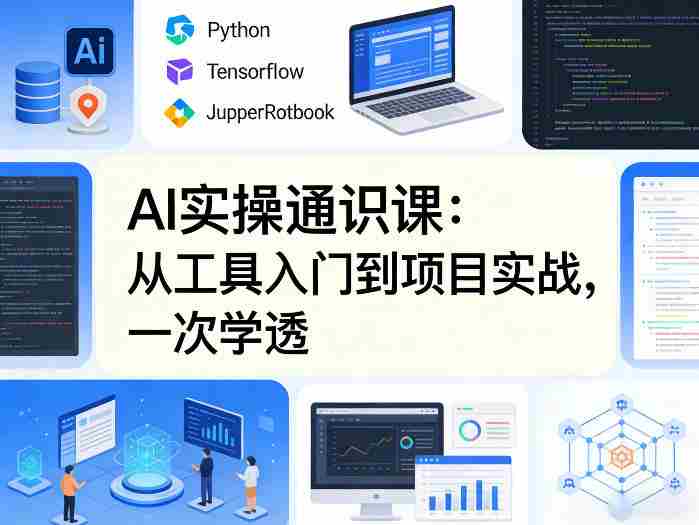 AI实操通识课，从工具入门到项目实战，一次学透-金启创业网 - 网上赚钱方法教程大全 - www.jinqi6.top