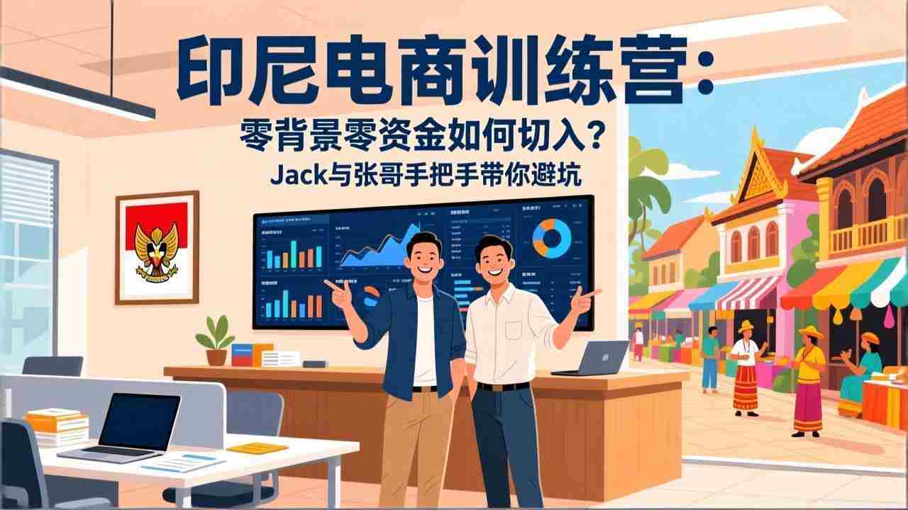 （17533期）印尼电商训练营：零背景零资金如何切入？Jack与张哥手把手带你避坑-金启