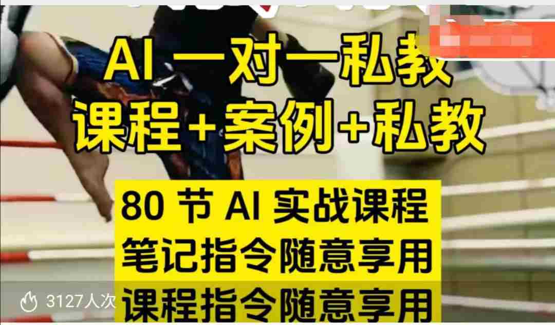 AI指令实战课，课程+案例，80节AI实战课程，笔记指令随意享用，课程指令随意享用（更新26年3月）-金启创业网 - 网上赚钱方法教程大全 - www.jinqi6.top