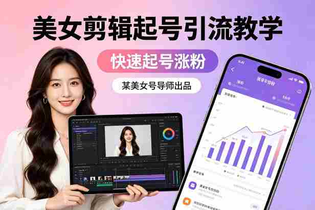 某美女号导师出品：美女剪辑起号引流教学，快速起号涨粉-金启创业网 - 网上赚钱方法教程大全 - www.jinqi6.top