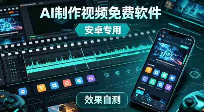 AI制作视频免费软件，安卓软件，效果自测-金启创业网 - 网上赚钱方法教程大全 - www.jinqi6.top