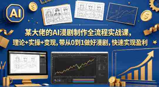 某大佬的AI漫剧制作全流程实战课，理论+实操+变现，带从0到1做好漫剧，快速实现盈利-金启创业网 - 网上赚钱方法教程大全 - www.jinqi6.top