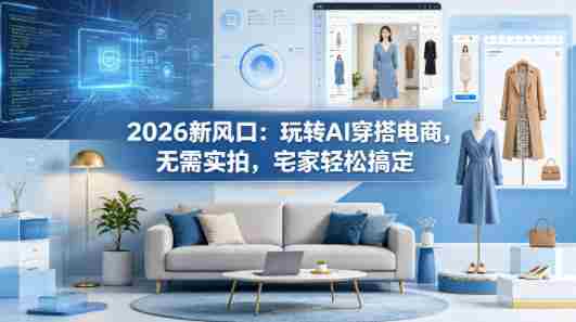 2026新风口：玩转AI穿搭电商，无需实拍，宅家轻松搞定-金启创业网 - 网上赚钱方法教程大全 - www.jinqi6.top