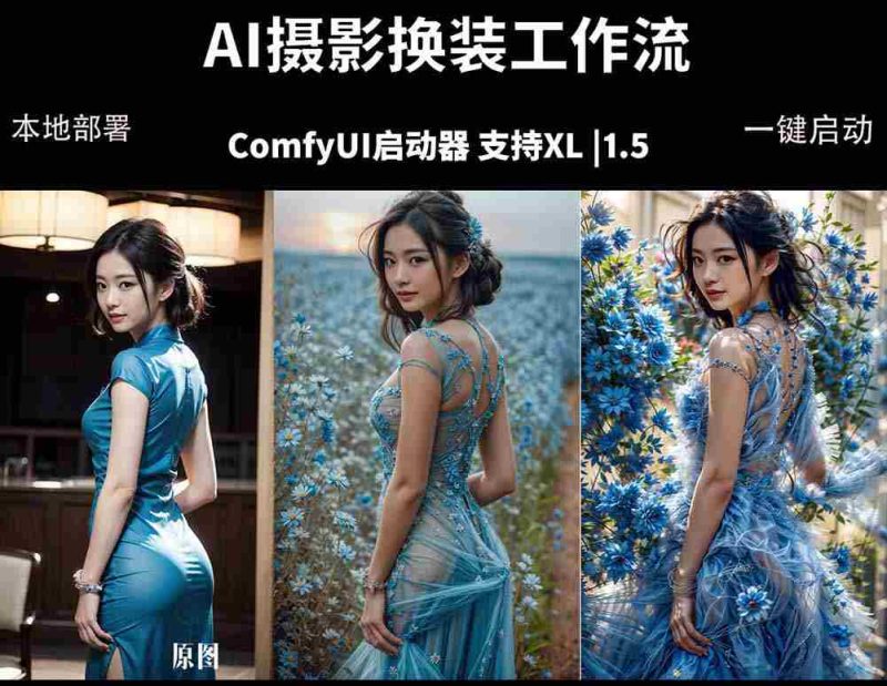 （18268期）ComfyUI人像写真摄影工作流：本地一键部署，换装换场景换脸全搞定，影楼效率翻倍-金启创业网 - 网上赚钱方法教程大全 - www.jinqi6.top