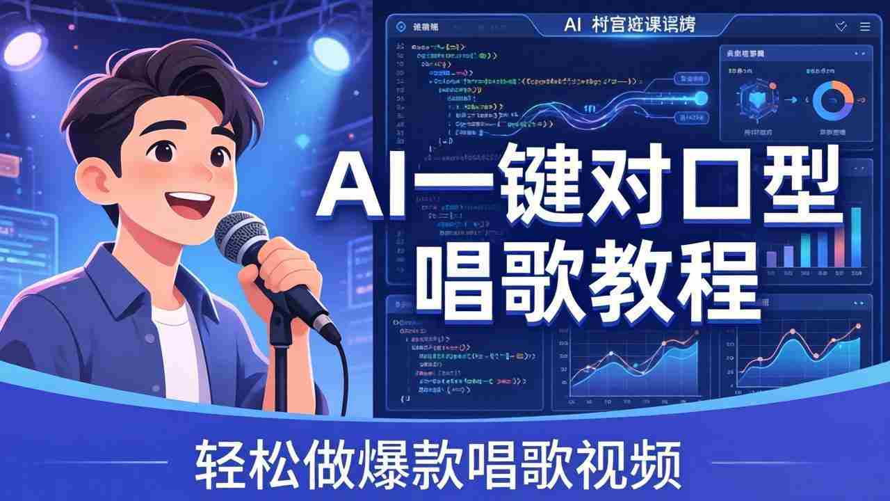 （18118期） AI一键对口型唱歌教程：零基础也能学，素材准备+模型训练+音色转换，轻松做爆款唱歌视频-金启创业网 - 网上赚钱方法教程大全 - www.jinqi6.top